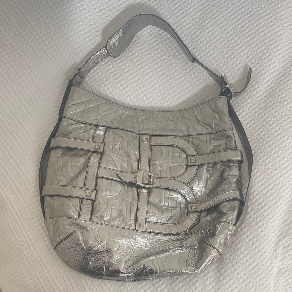 Henri Bendel Silver Hobo Bag